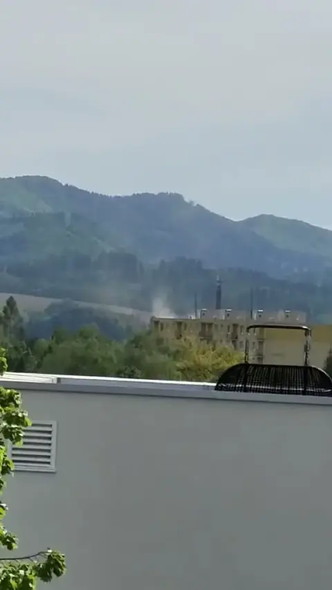 Prach z areálu viditeľný zo Žiliny